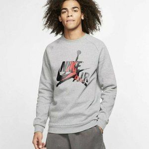 Nike Air Jordan Sweatshirt Crewneck Sweater Grey